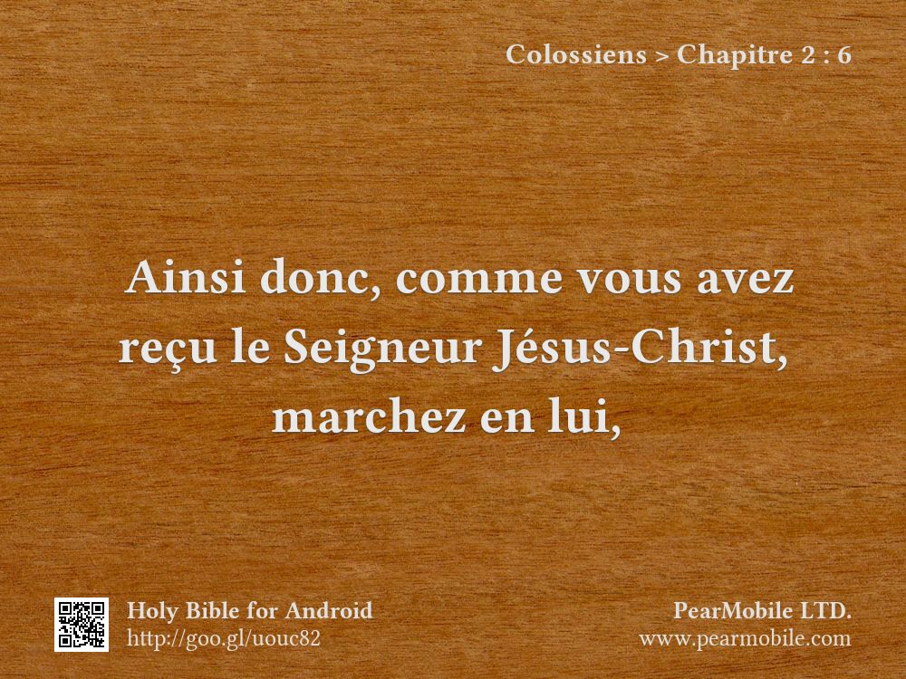 Colossiens, Chapitre 2:6